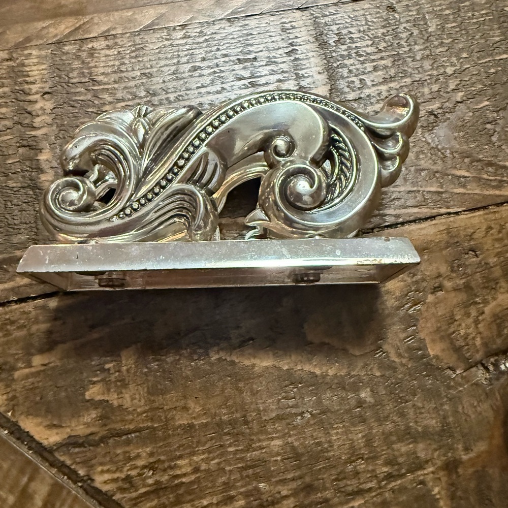 Brighton Silver business card holder